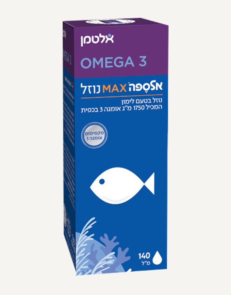 אלספה מקס נוזלי בטעם לימון 140 מ"ל אלטמן