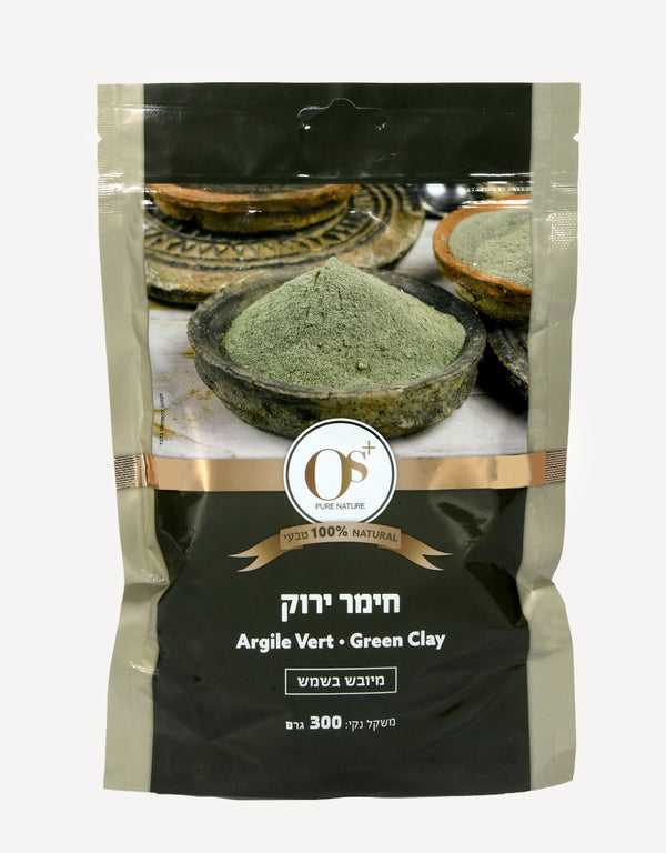 חימר ירוק מיובש בשמש 300 גרם