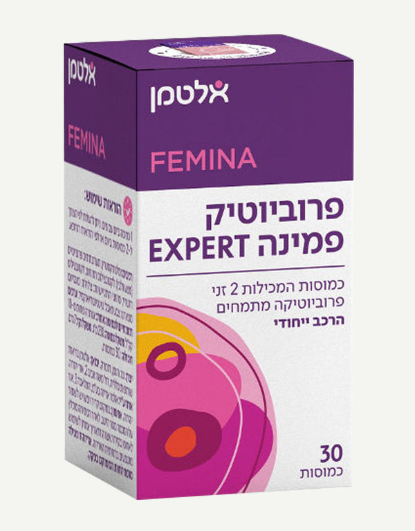 פמינה EXPERT פרוביוטיקה 30 כמוסות