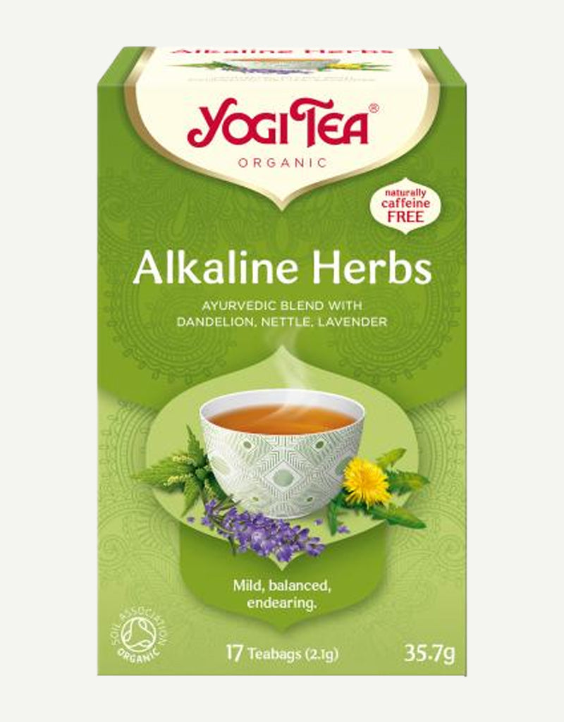 תה יוגי Alkeline Herbs עם שן הארי, סרפד ולבנדר 17 שקיקים