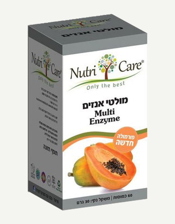 מולטי אנזים נוטריקר 60 כמוסות