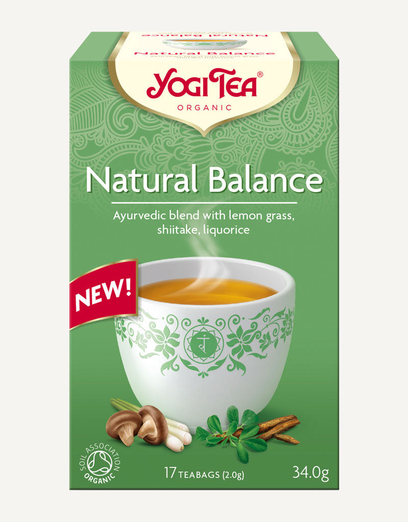 תה יוגי Natural Balance עם ליקוריץ, שיטאקי ולימונית 17 שקיקים